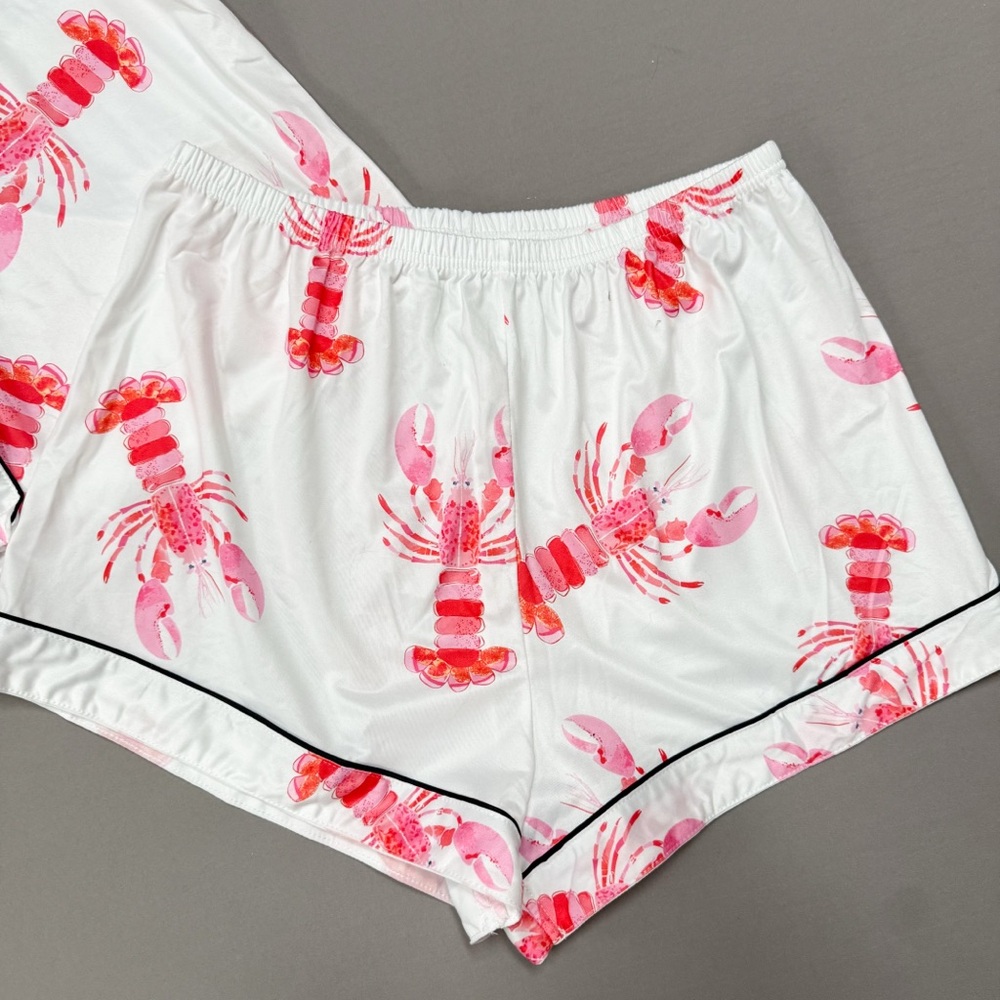 NWOT Lobster PJ pajama set, women’s L. - Picture 10 of 12